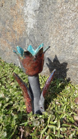 Tulipán raku I