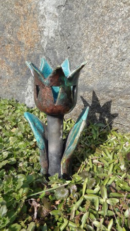 Tulipán raku II.