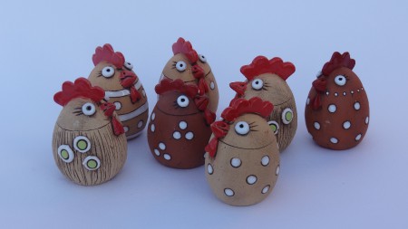 Malé slepičky, výška 8 cm